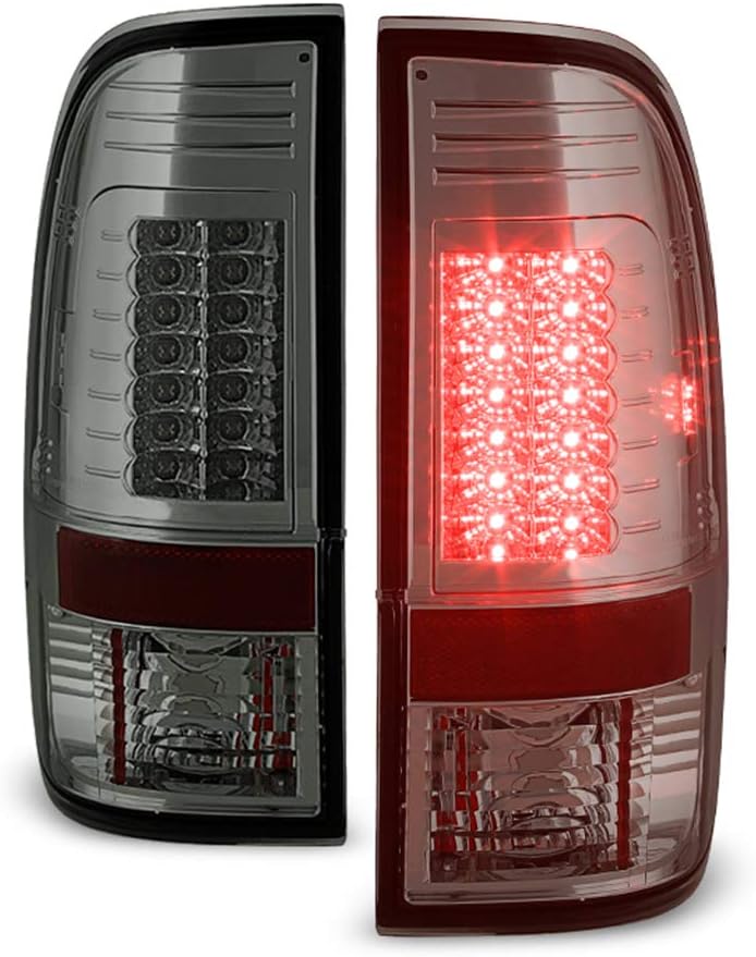 Red Clear LED Tail Lights for Ford F250 F350 F450 Superduty X366721