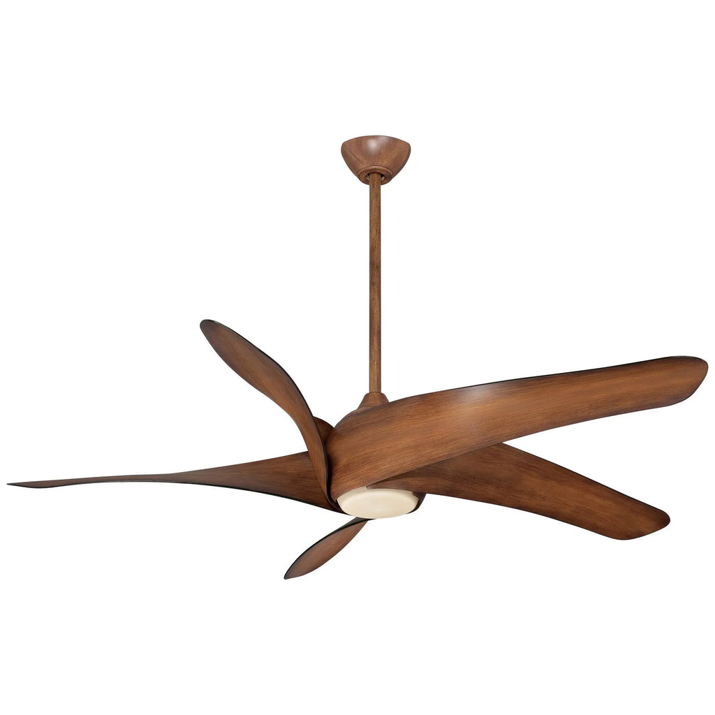 62x22 Distressed Koa Ceiling Fan with Light L9316