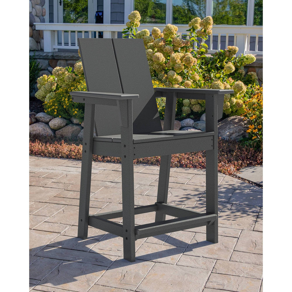 Gray Patio Counter Chair I2800