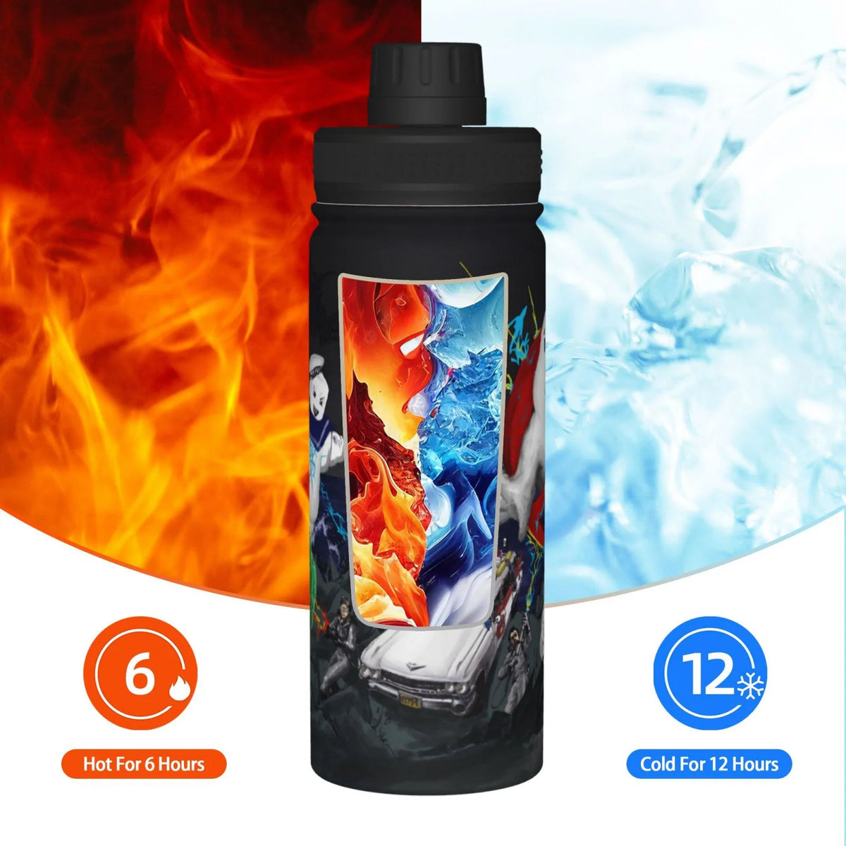 18OZ Insulated Stainless Steel Water Bottle R970