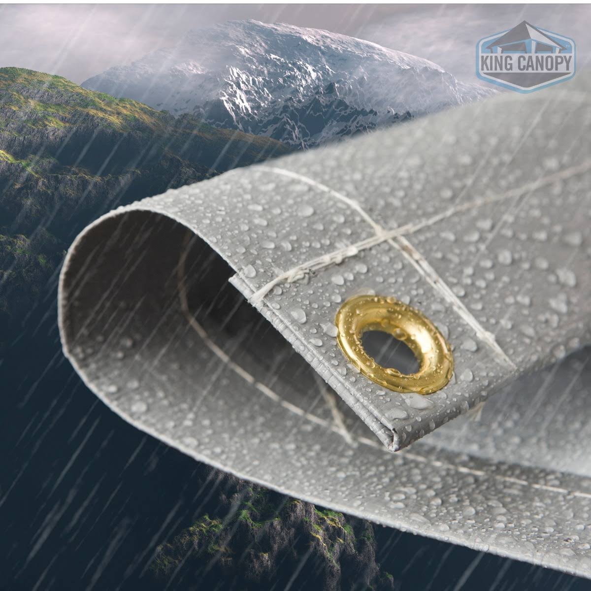 Silver/White Super Heavy Duty Tarp 40x60 O727