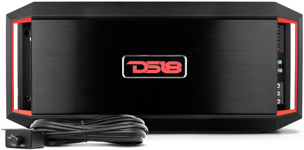 4-Channel 1600w Peak Car Amplifier with Remote Subwoofer Control D7508