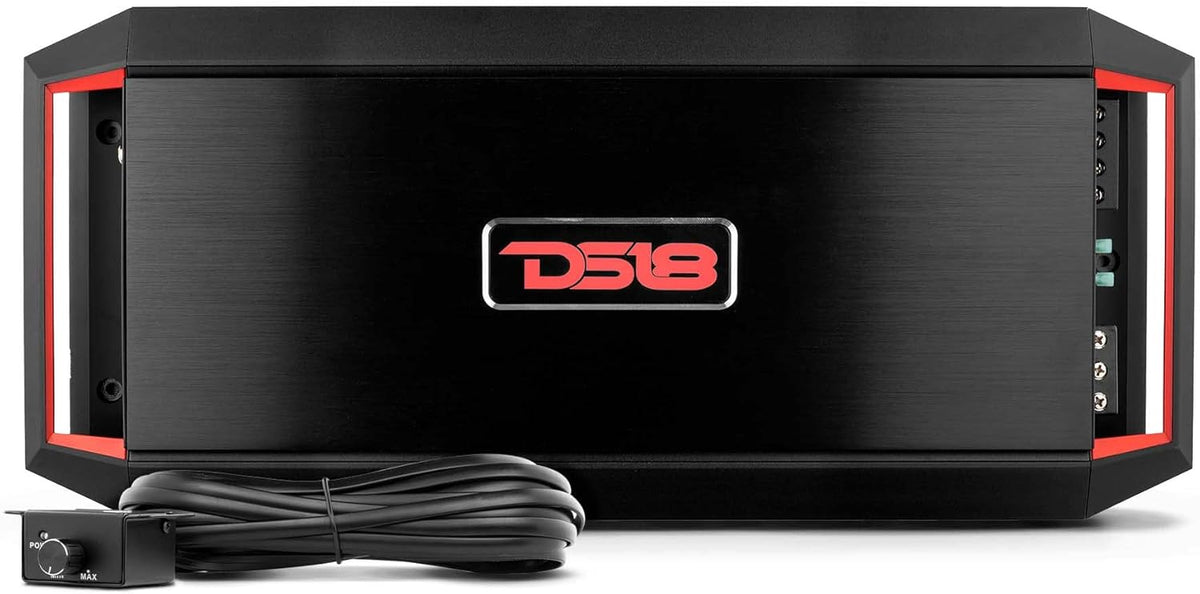 4-Channel 1600w Peak Car Amplifier with Remote Subwoofer Control D7508