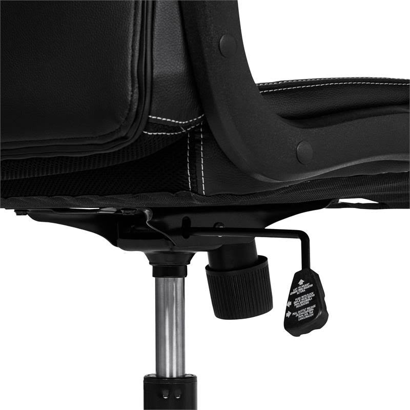 Black Metal 2-Piece Desk and Chair Set M238208