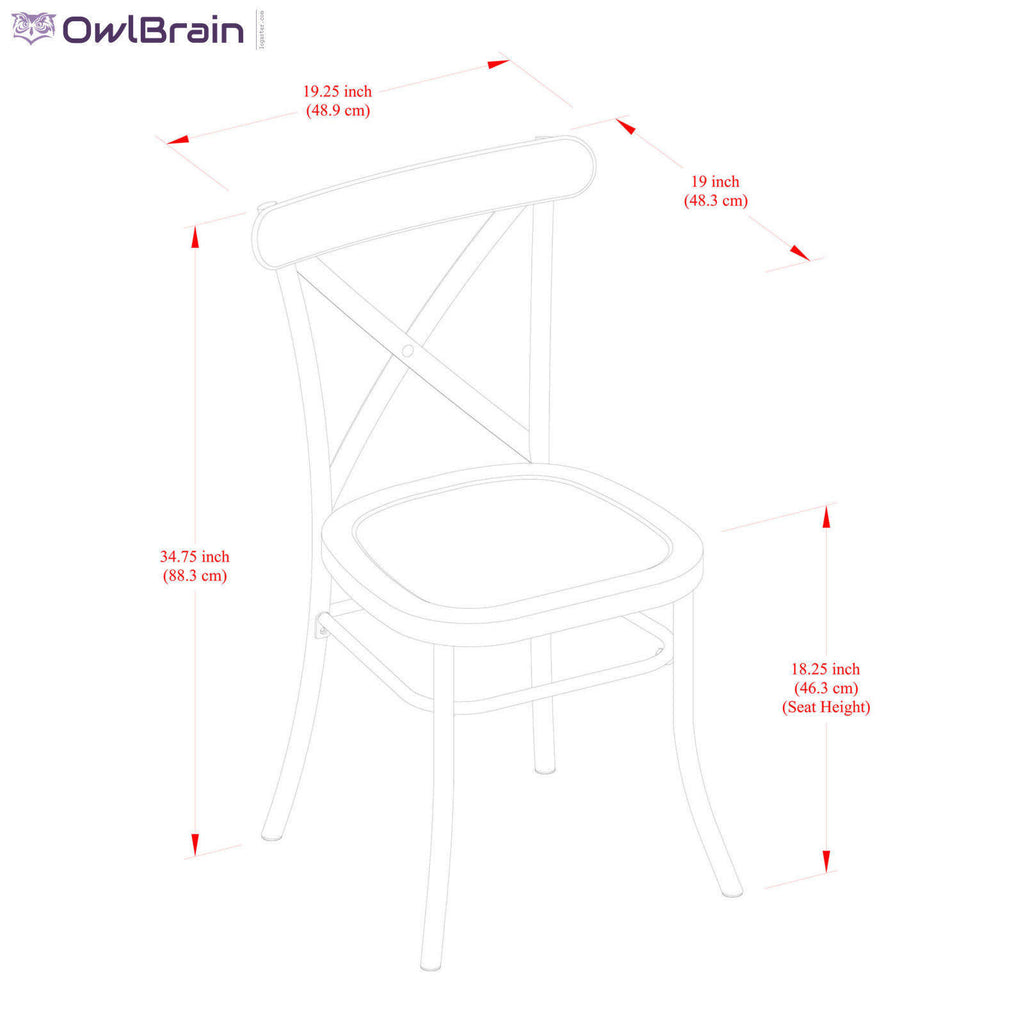 Distressed Green Dining Chair, Set of 2 B5329