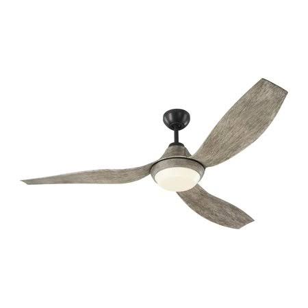 56 inch Ceiling Fan with Remote and Light Kit, Aged Pewter P768329