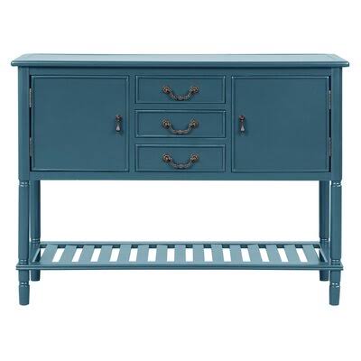 Green 3 Drawers Console Table K6046