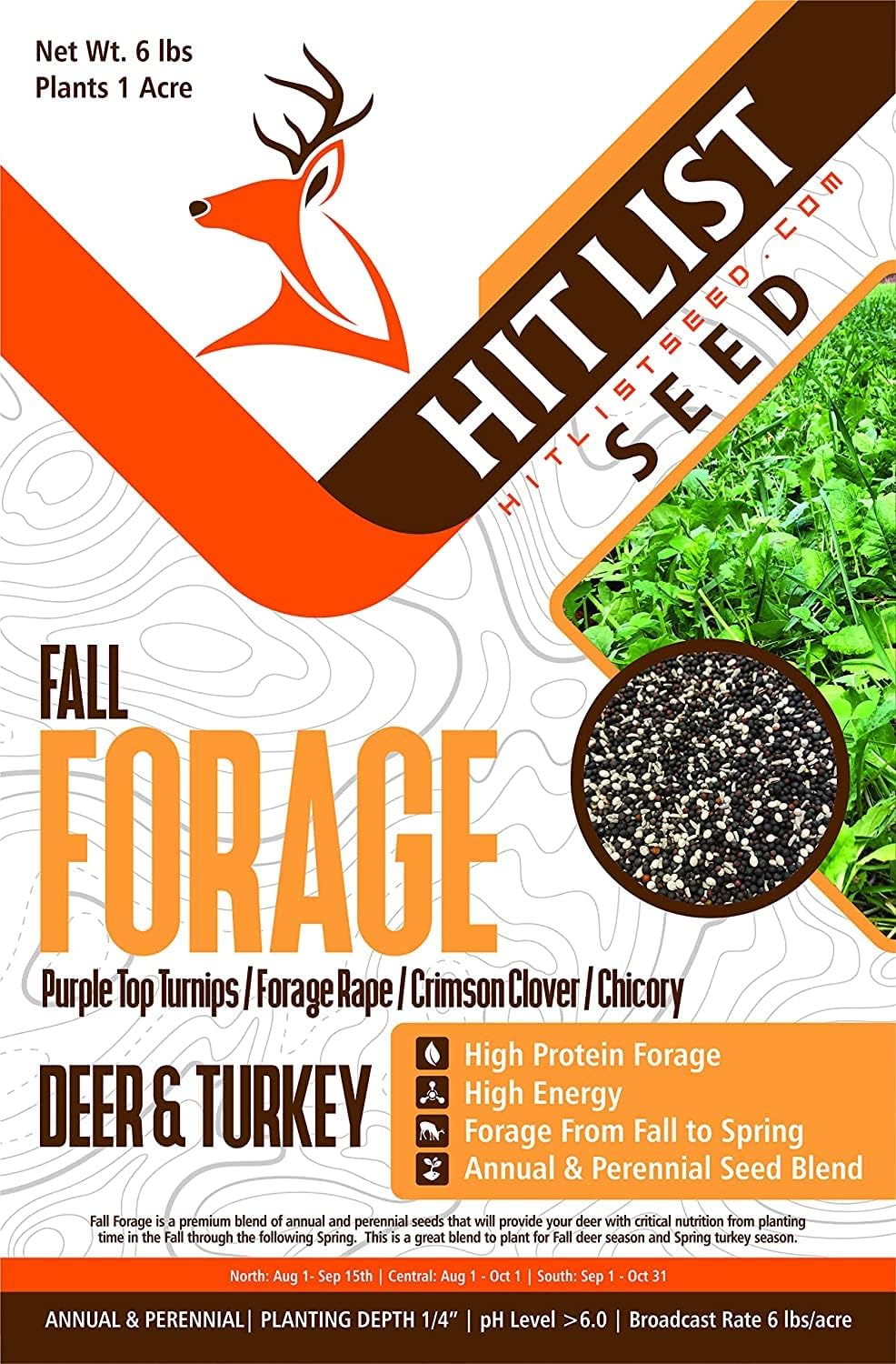 6 lbs Pure Natural High Protein Deer Food Seed Mix S5060