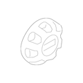 Silver Wheel Cap W500