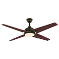 52 inch Oil Rubbed Bronze Ceiling Fan with Light Kit Y407196