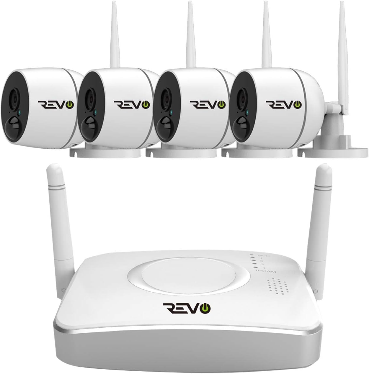 4CH Wireless NVR Security System with 1TB HDD & 4X 1080p Battery Operated Cameras with 2-Way Audio K778