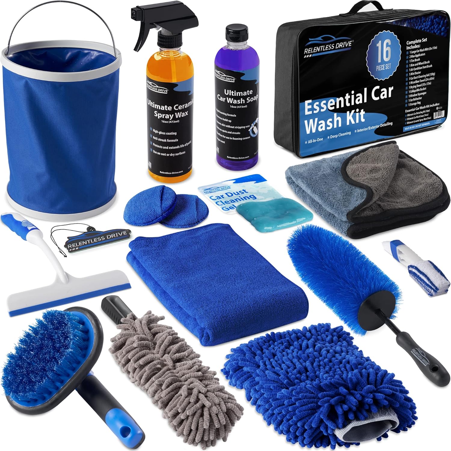 Car Wash Kit with Bucket (20pc) W896221
