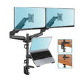 Dual Monitor Stand with Laptop Tray A518958