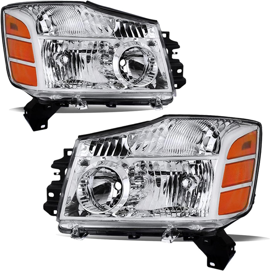 Headlight Assembly for 2004-2015 Nissan Titan / 2005-2007 Nissan Armada O4586