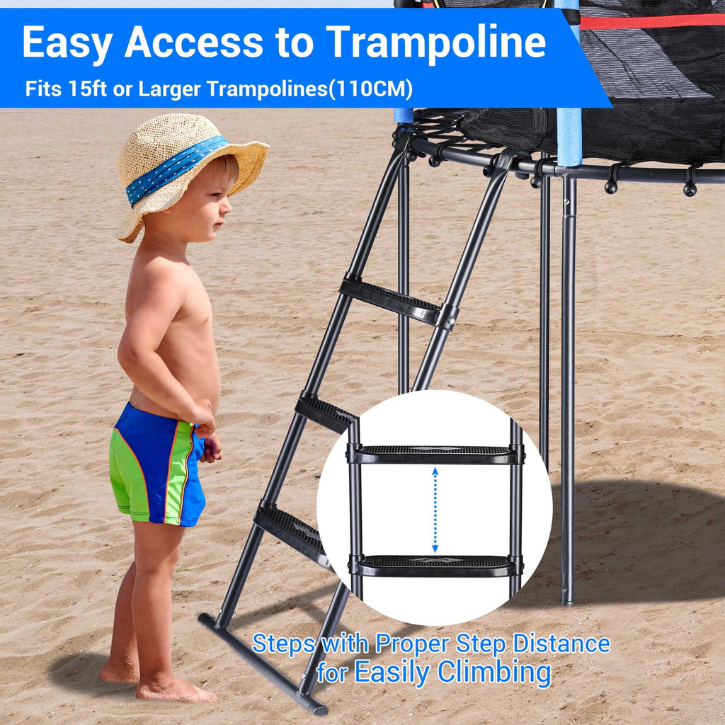 3 Step Trampoline Ladder with Shoe Bag N78452