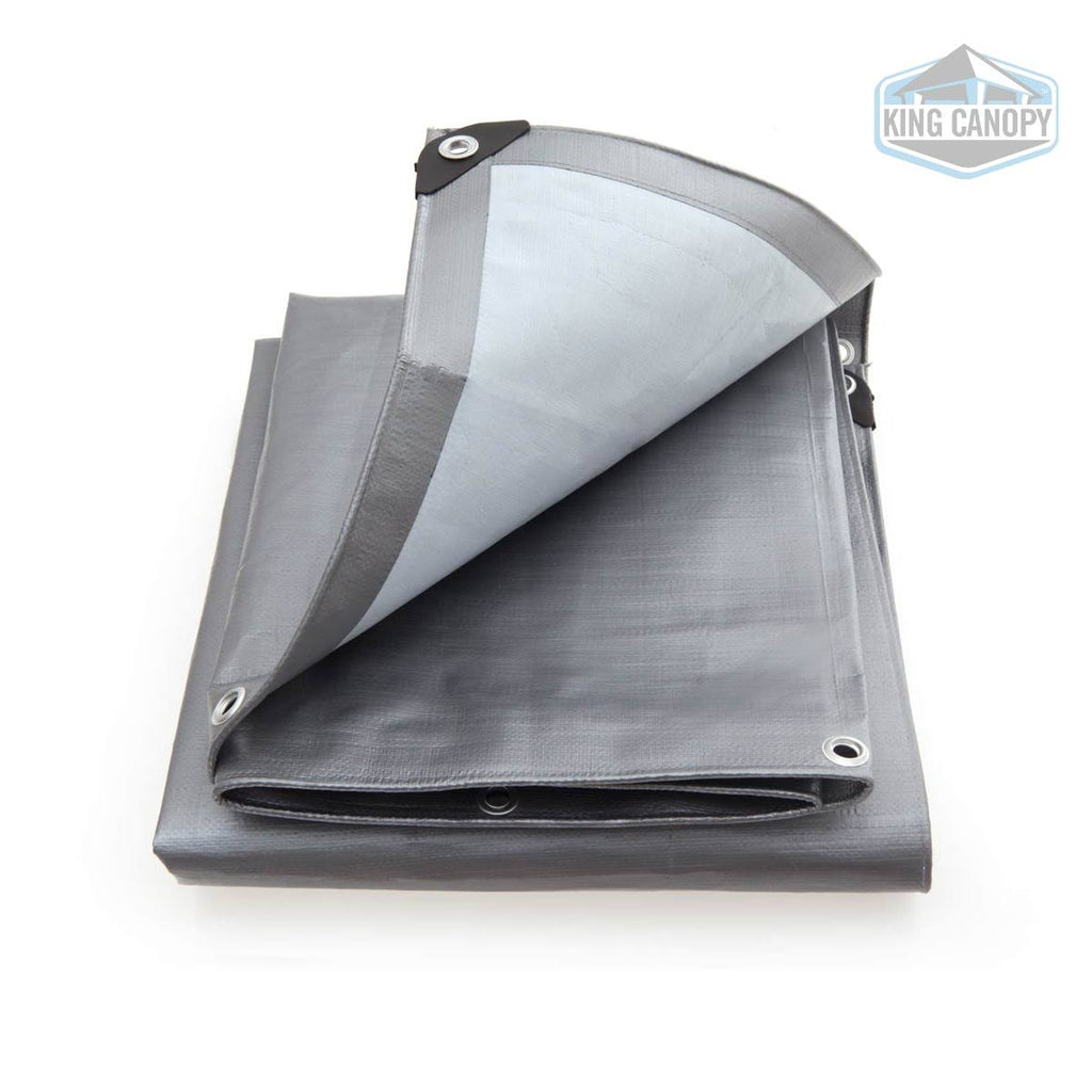 Silver/White Super Heavy Duty Tarp 40x60 O727