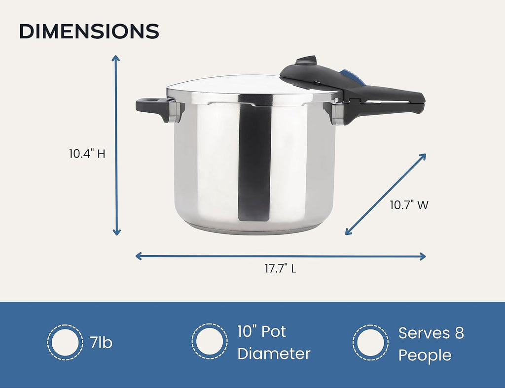 10 Quart 15-PSI Pressure Cooker And Canner D832