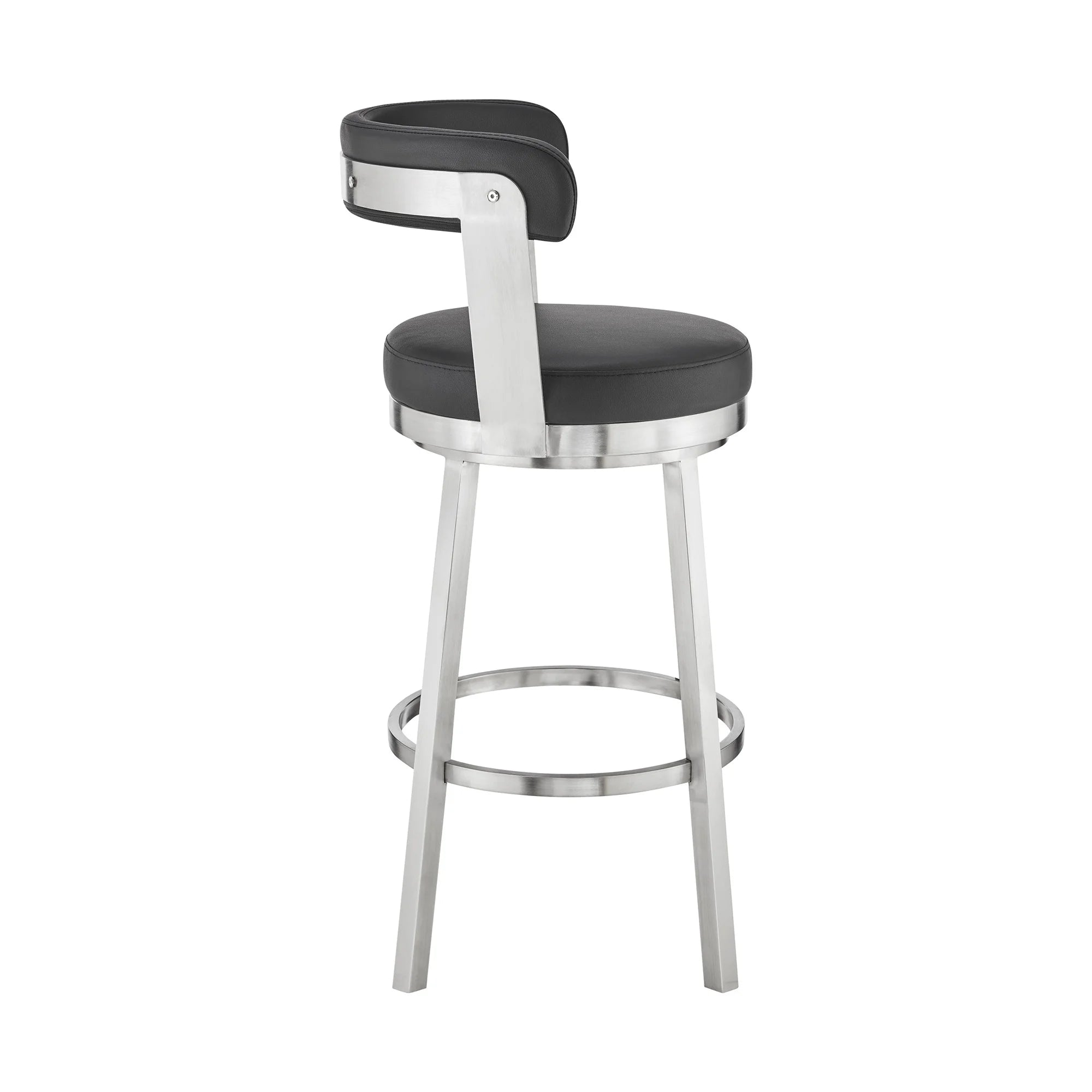 Faux Leather Swivel Bar Stool M434755