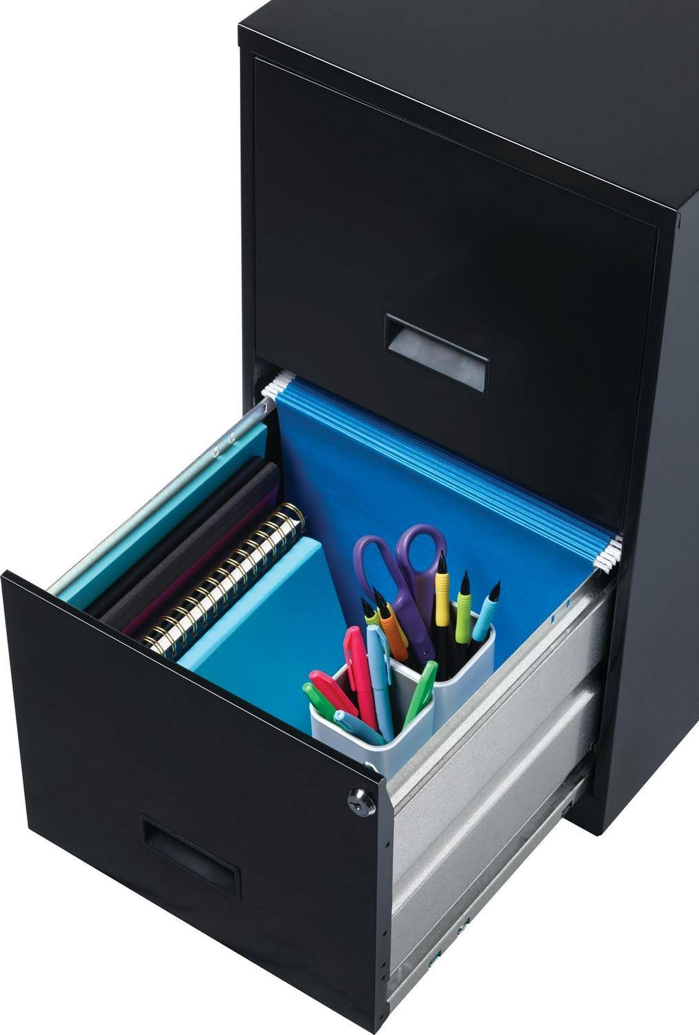 Classic Blue 18in 2 Drawer Metal File Cabinet N3455