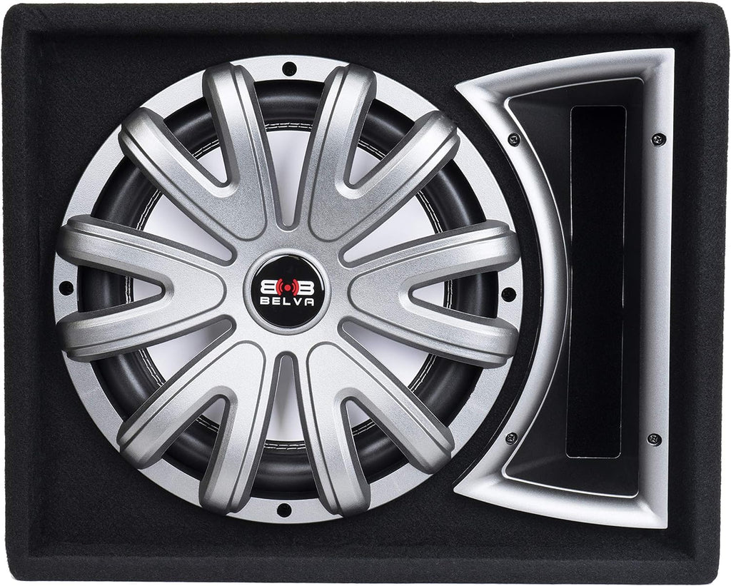Single 12-inch 750W Loaded Ported Car Subwoofer with Multi-Color LED and Remote W3698