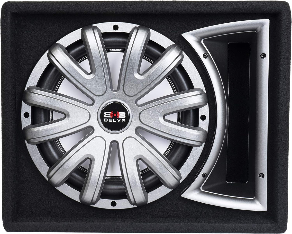 Single 12-inch 750W Loaded Ported Car Subwoofer with Multi-Color LED and Remote W3698