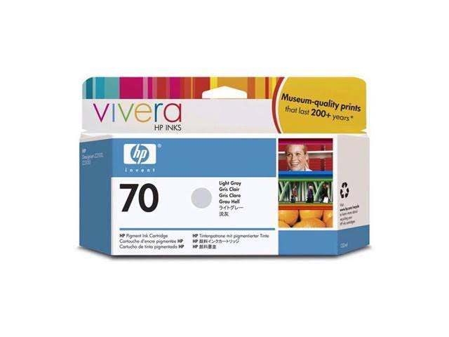 HP 70 130-ml Light Gray Ink Cartridge W25019