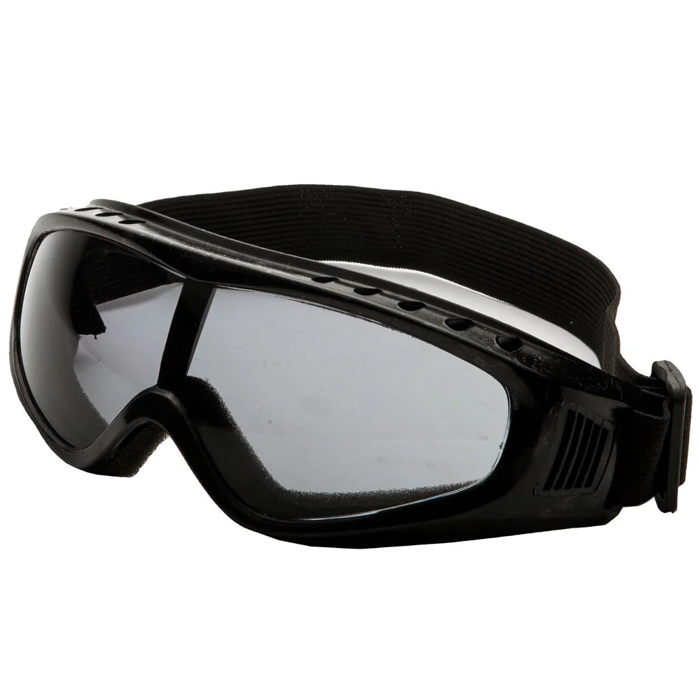 Matte Black Motorcycle Half Helmet with Goggles U40760