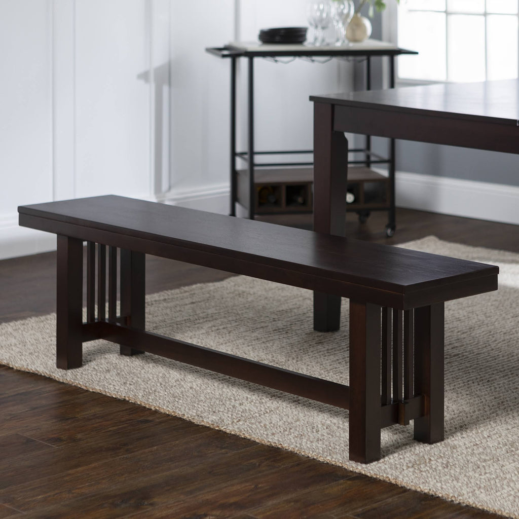 Cappuccino Wood Dining Bench A366916