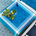 Blue China Tablecloth Square 47 in E1063