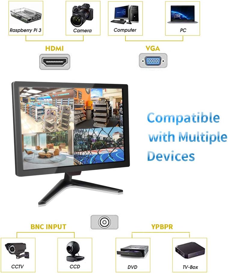 19.5 16:9 1600x900 TFT LCD CCTV Monitor with BNC VGA HDMI N7097