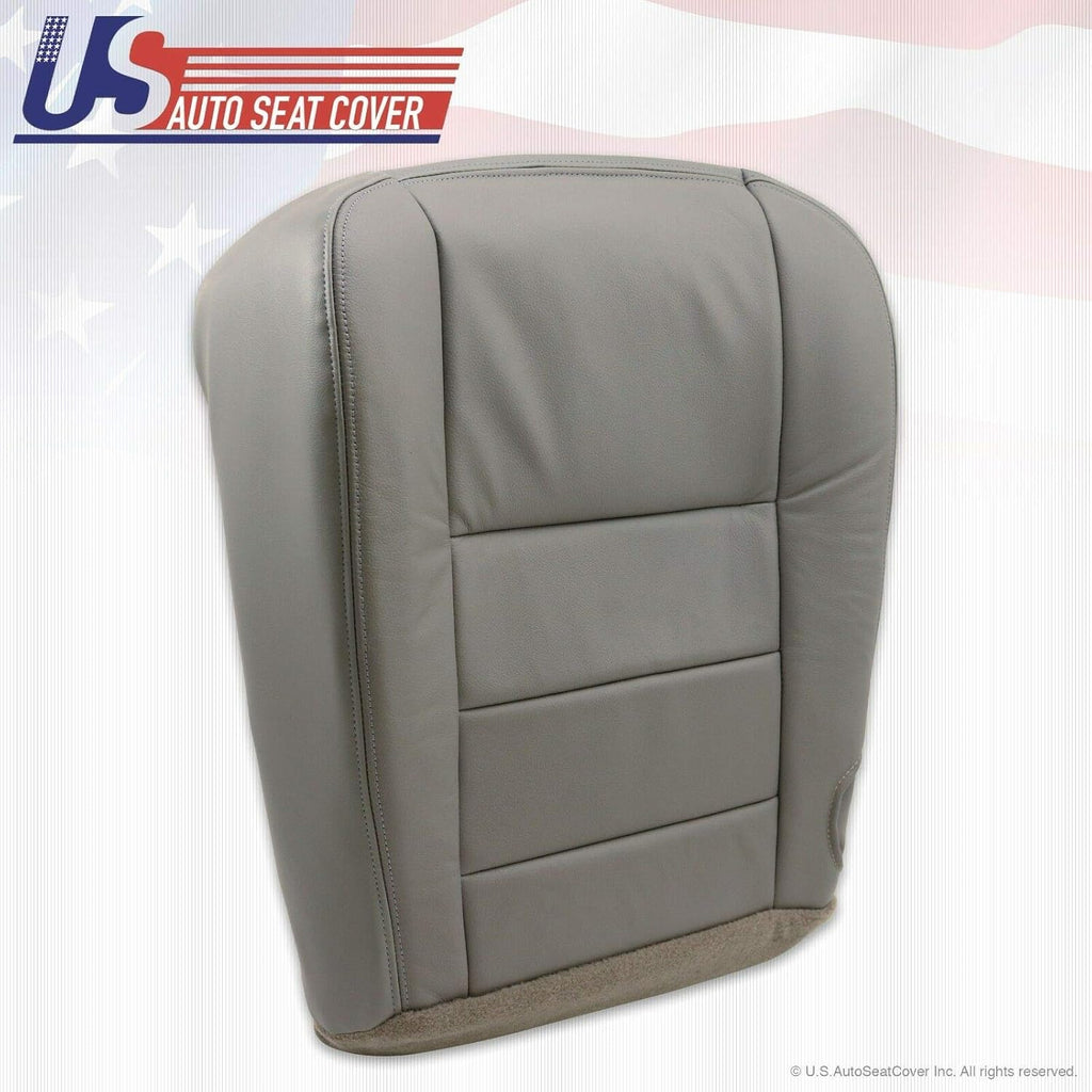 Gray Leather Driver Bottom Seat Cover Z29106