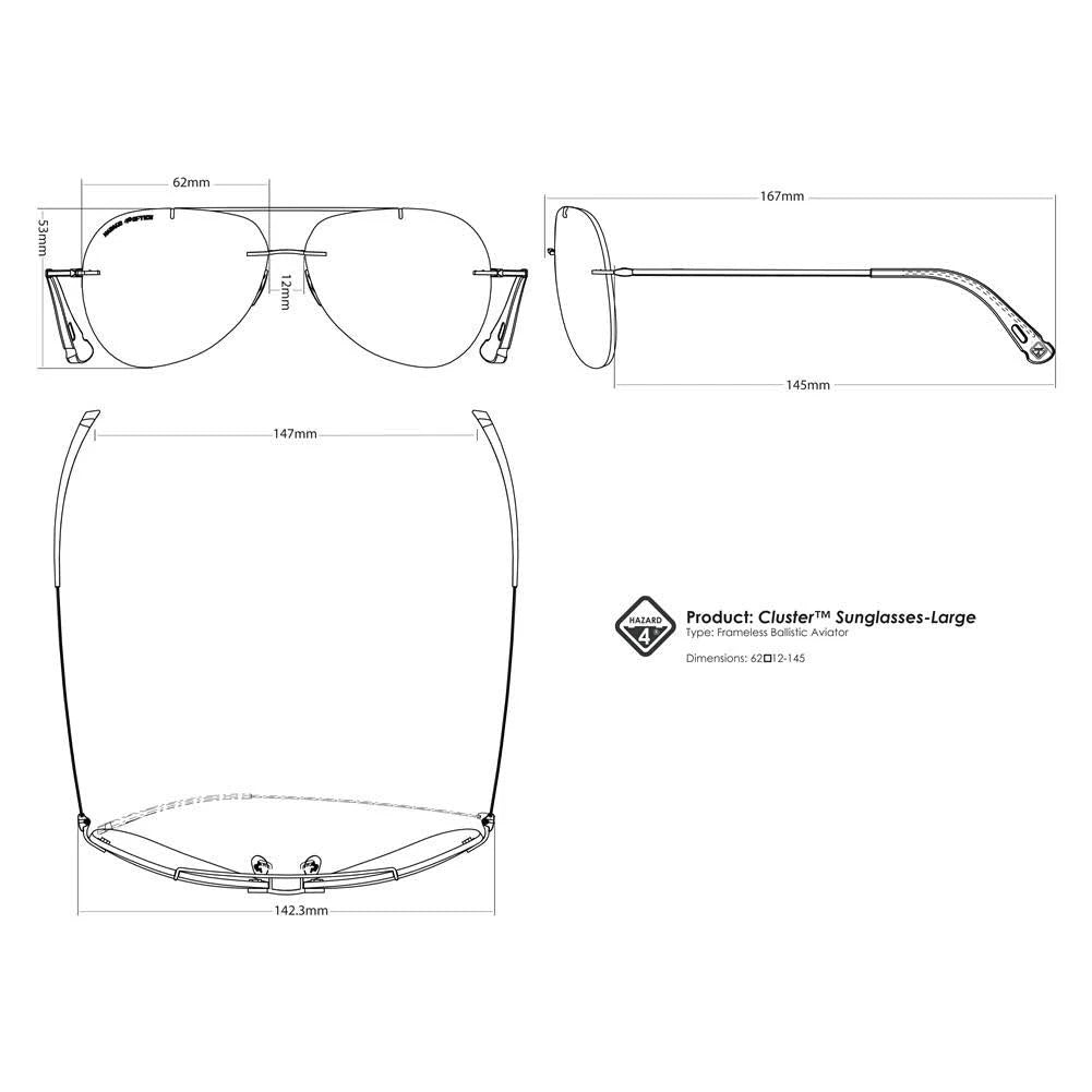 Silver Aviator Sunglasses K542