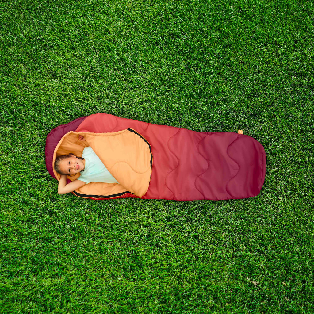 Red/Orange Youth Mummy Sleeping Bag R8528