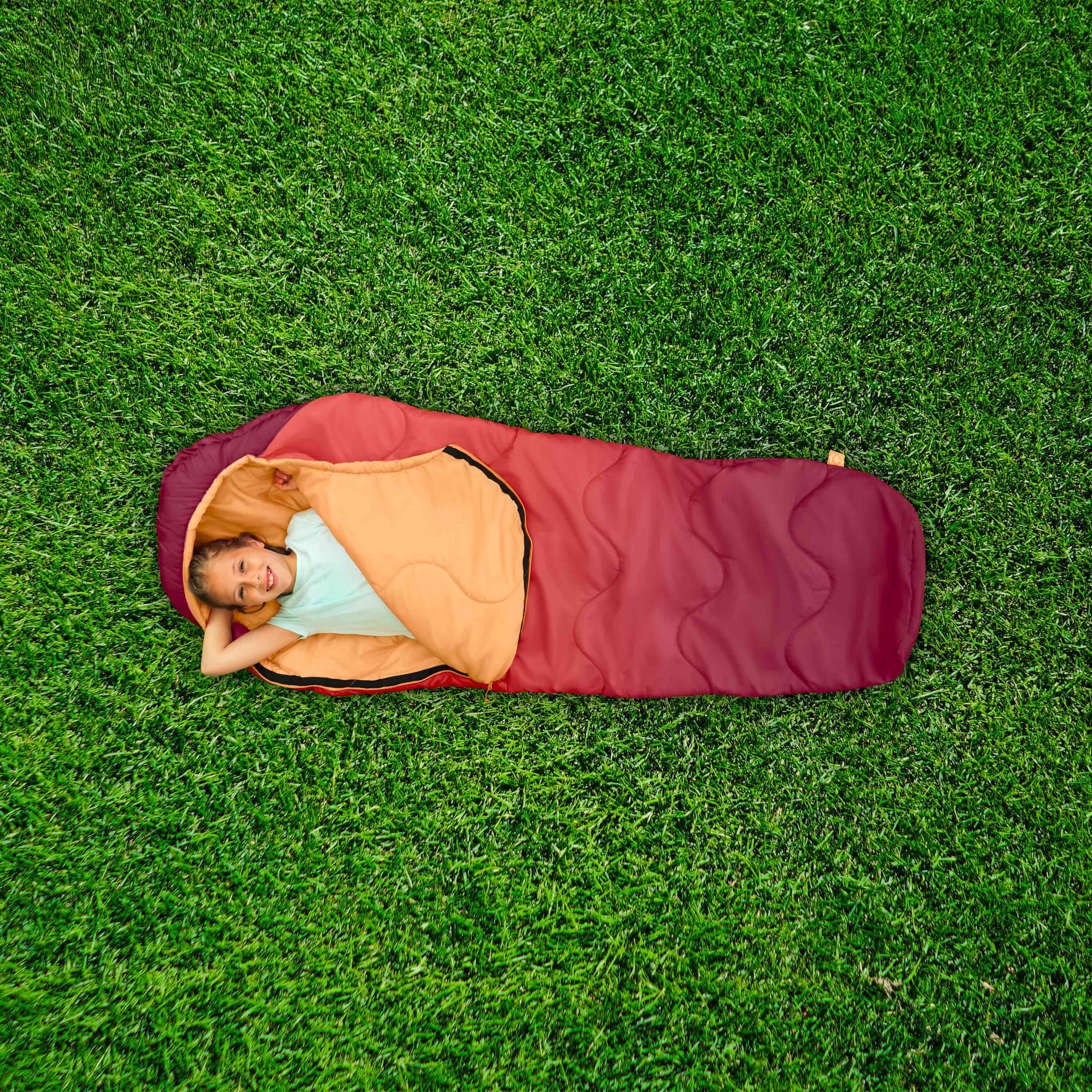 Red/Orange Youth Mummy Sleeping Bag R8528