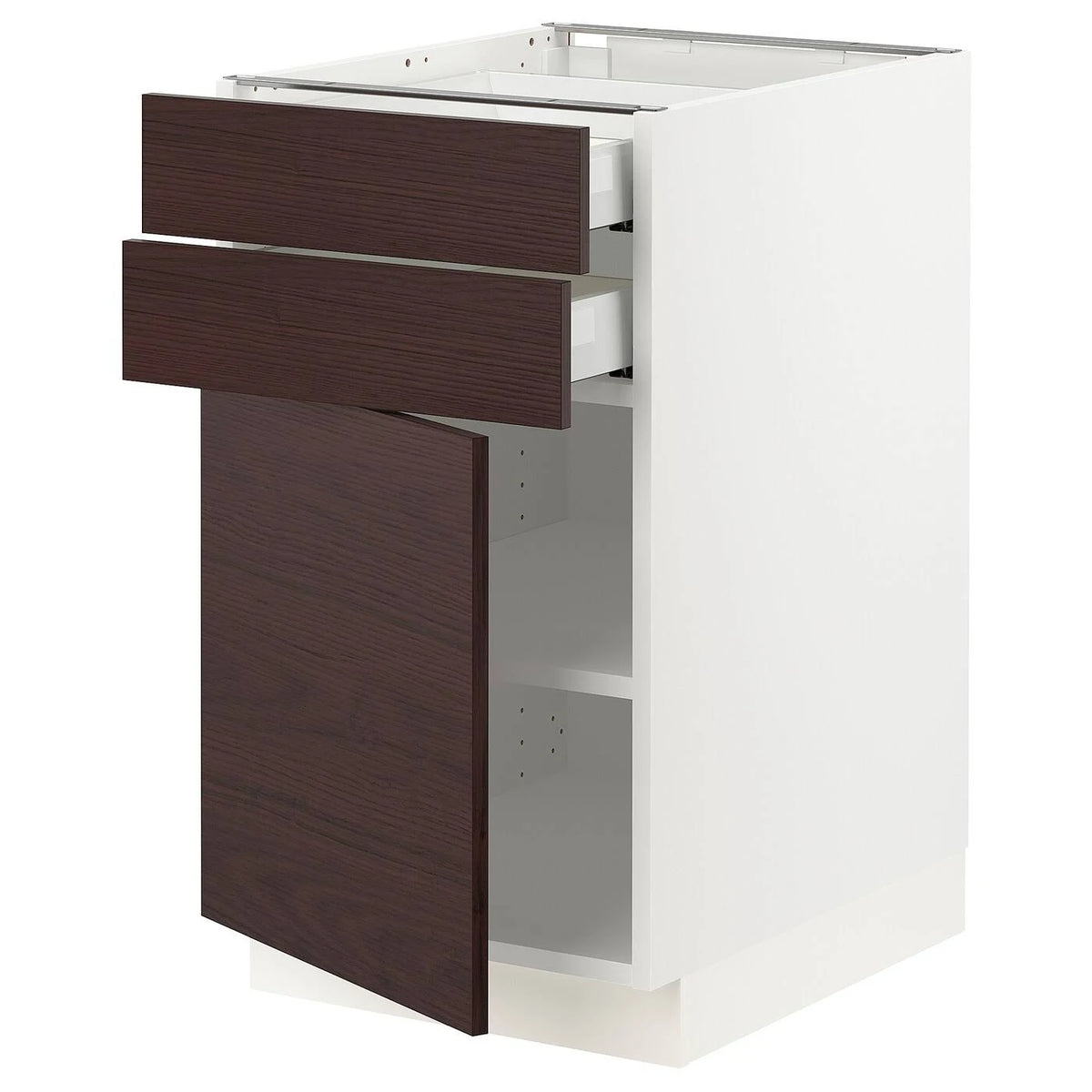 White Base Cabinet with Door and 2 Drawers P262239