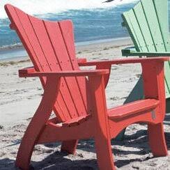 Aqua Distressed Wood Adirondack Chair S417465