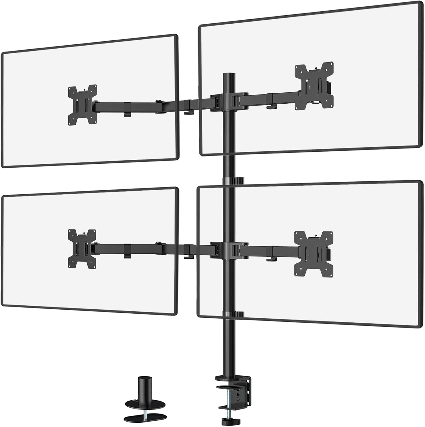 Quad Monitor Desk Mount, Black, Pack of 2 N9929