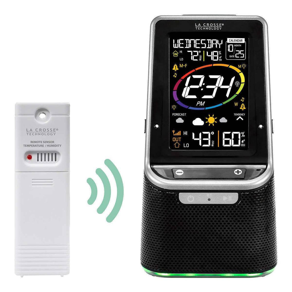 Wireless Weather Station with Bluetooth Speaker D654669