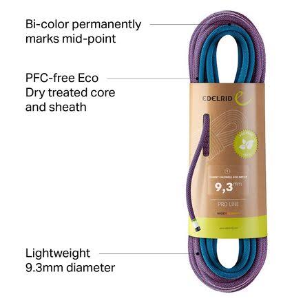 9.3mm Eco Dry Climbing Rope Y63334
