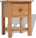 Brown Wooden Bedside Table Cabinet with Drawer X362053