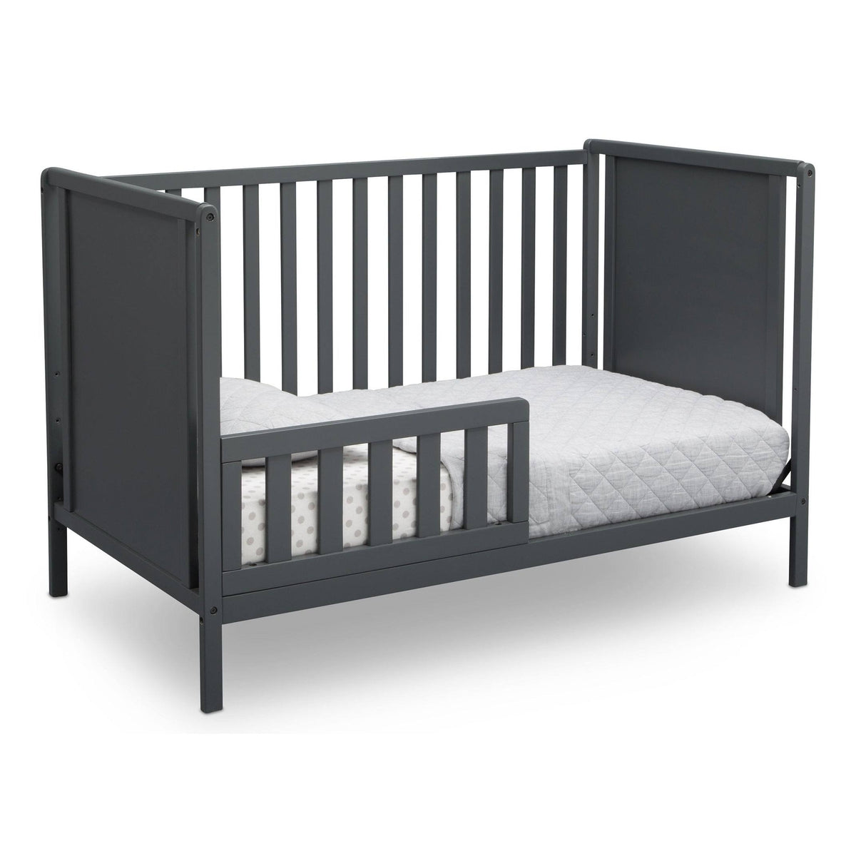 Charcoal Grey 4-in-1 Convertible Crib X8278