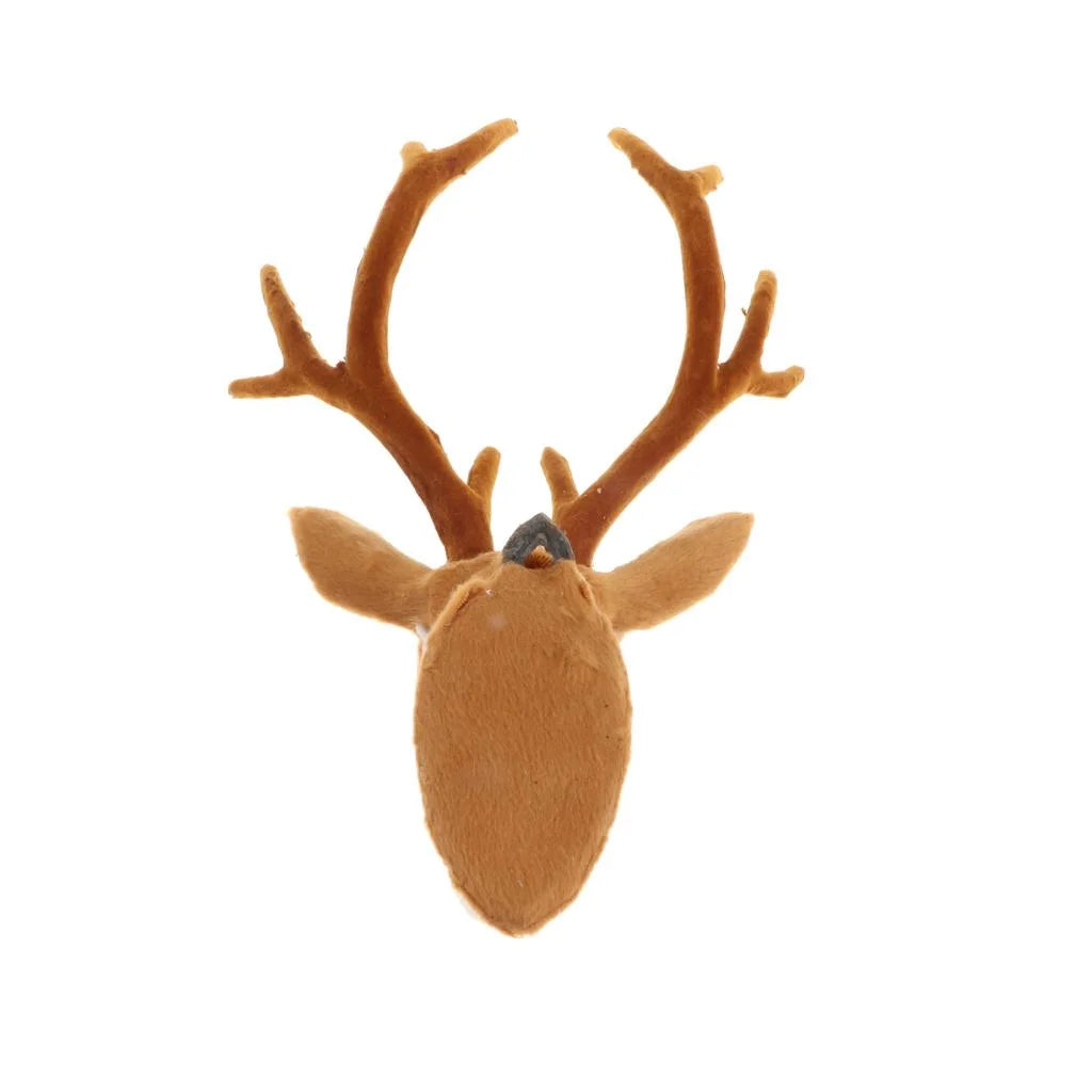 Stuffed Deer Head Wall Hanging Decor E977357