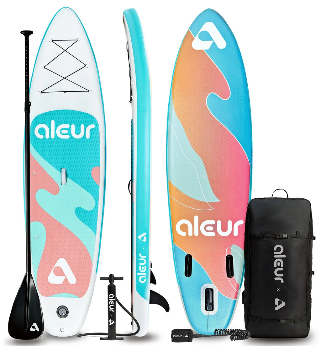 Inflatable Stand Up Paddle Board Package with Backpack, Leash, Paddle and Hand Pump G598800