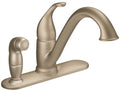 Single Handle Low Arc Kitchen Faucet Stainless V372