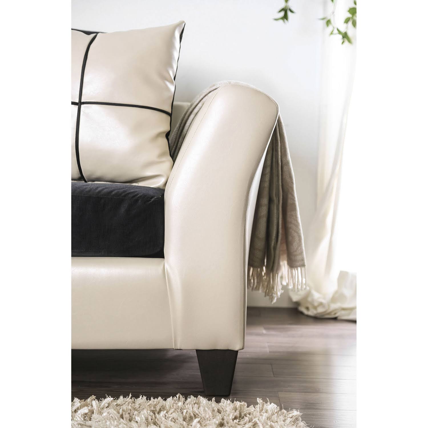 Ivory Loveseat S42896