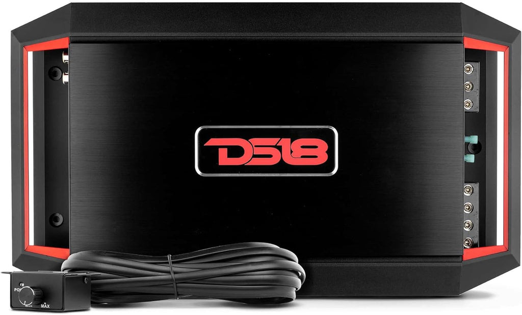4-Channel 1600w Peak Car Amplifier with Remote Subwoofer Control D7508