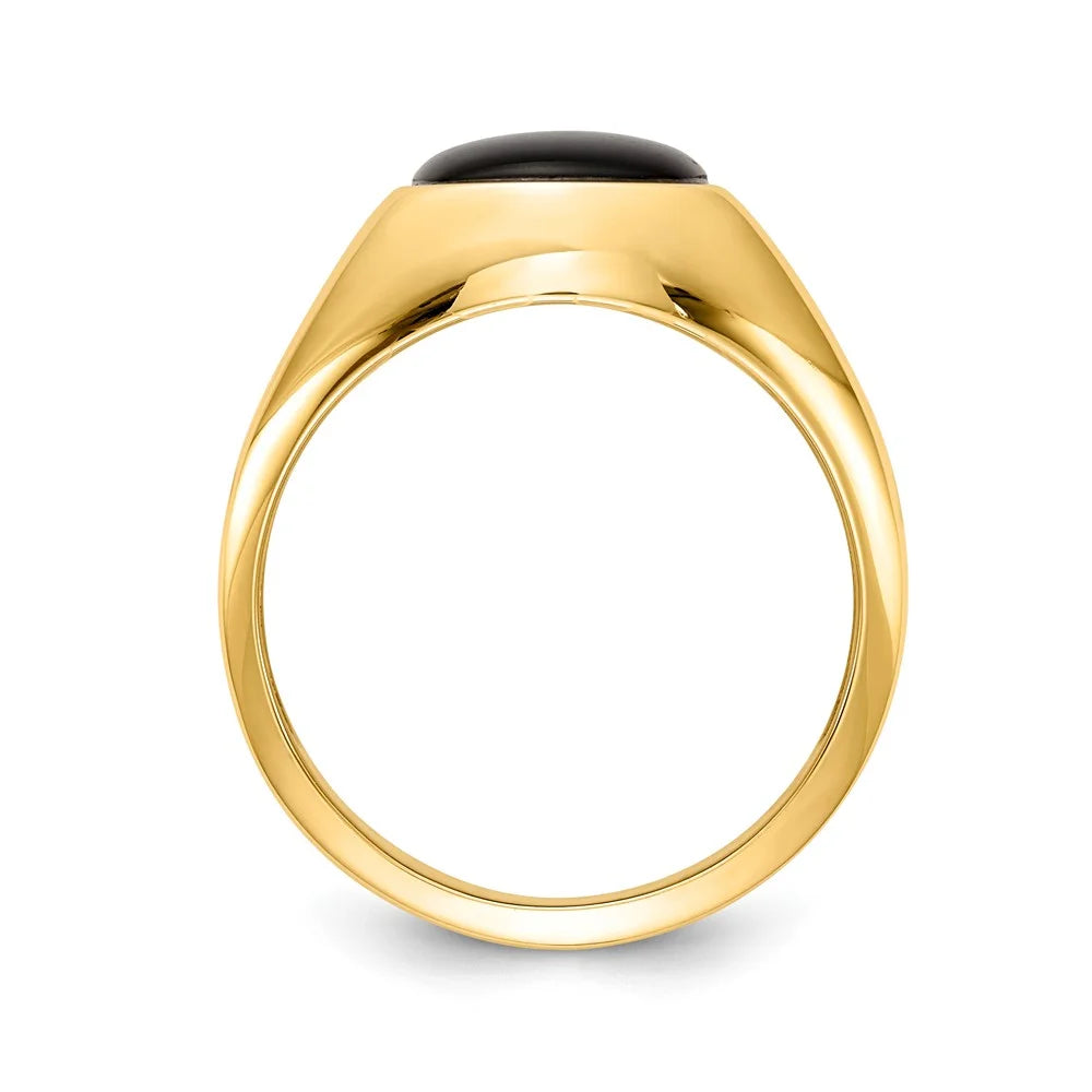 Black Onyx Diamond Ring X9153