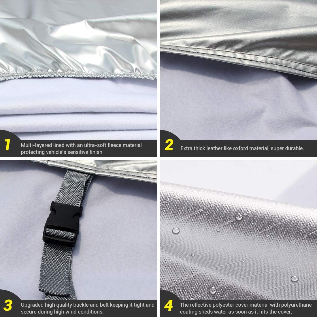 Super Heavy Duty All Weather Waterproof Car Cover P8693