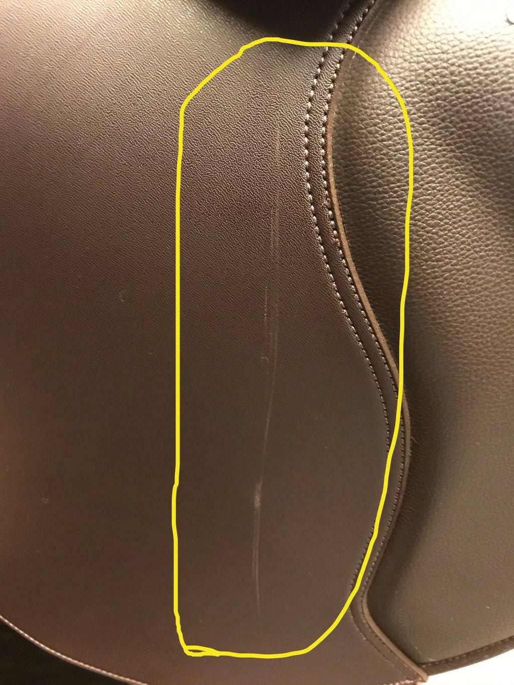 Brown Flocked All Purpose Saddle L987
