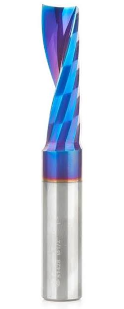 Solid Carbide CNC Spiral Flute Plastic Cutting 1/2 Dia x 1-5/8 x 1/2 inch Sh U201